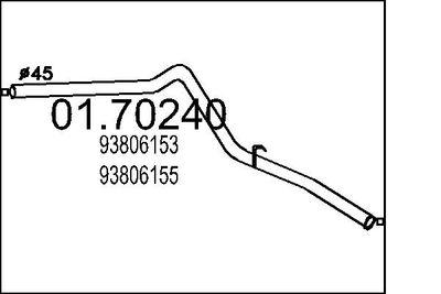 Avgasrör - Avgasrör MTS 01.70240