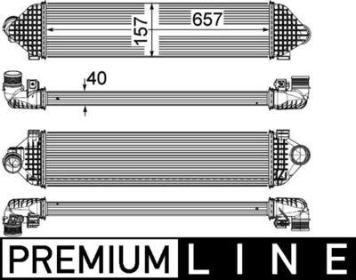 Intercooler - Laddluftkylare MAHLE CI 248 000P