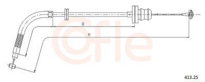 Spjällkabel - Gasvajer COFLE 92.413.25