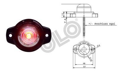 Parkerings-/positionsljus - Breddmarkeringslykta ULO 1008901