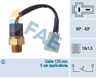 Temperaturfläkt, kylarradiatorfläkt - Termokontakt, kylarfläkt FAE 36360