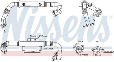 EGR-kylare - Kylare, avgasåterföring NISSENS 989428