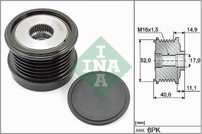 Frikopplingsnav - Frihjulskoppling, generator INA 535 0293 10