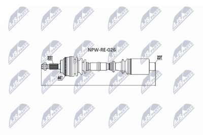 Drivaxel - Drivaxel NTY NPW-RE-026