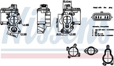 EGR-ventil - Agr-Ventil NISSENS 98265