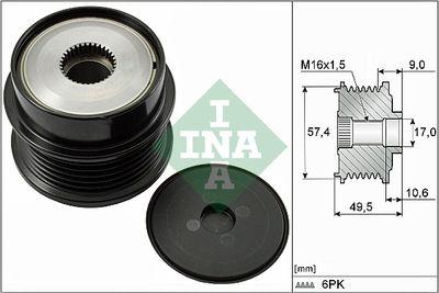 Frikopplingsnav - Frihjulskoppling, generator INA 535 0189 10