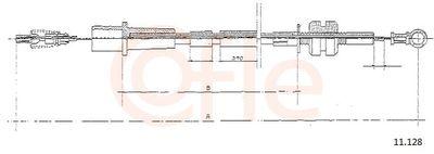 Spjällkabel - Gasvajer COFLE 92.11.128
