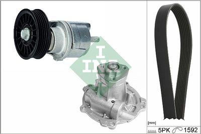 Vattenpump + serpentinremsats - Vattenpump + spårremssats INA 529 0161 31