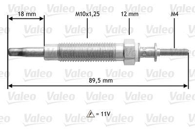 Glödstift - Glödstift VALEO 345215