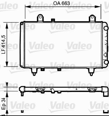 Kylare - Kylare, motorkylning VALEO 730040