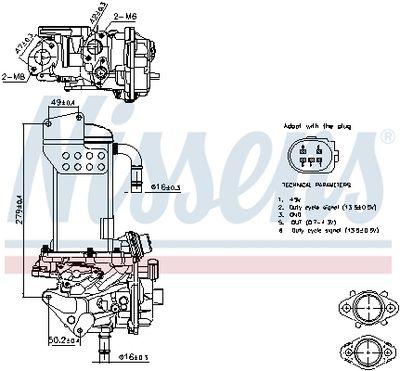 EGR-modul - EGR-modul NISSENS 98325