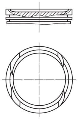 Kolv - Kolv MAHLE 082 63 01