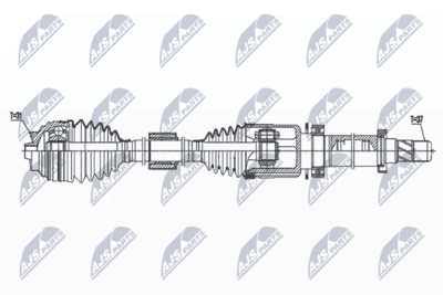 Drivaxel - Drivaxel NTY NPW-BM-171