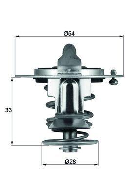 Termostat - Termostat, kylmedel MAHLE TX 72 82