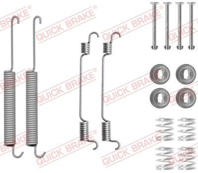 Bromstrummedelar - Tillbehörssats, bromsbackar QUICK BRAKE 105-0806