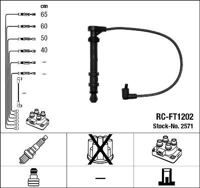 Tändkabel - Tändkabelsats NGK 2571