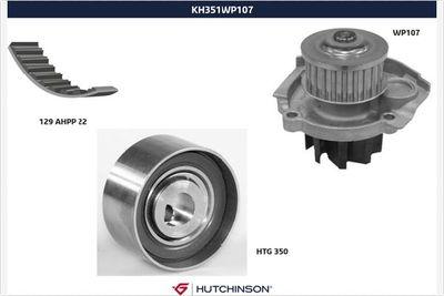 Vattenpump + kamremssats - Vattenpump + kuggremssats HUTCHINSON KH 351WP107