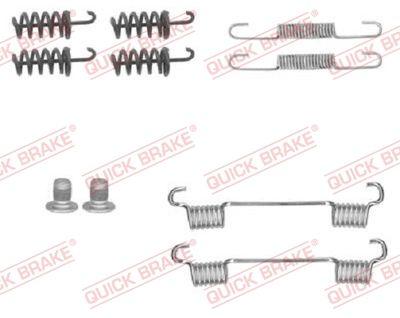 Handbroms delar - Tillbehörssats, bromsbackar, parkeringsbroms QUICK BRAKE 105-0874