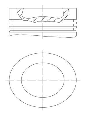 Kolv - Kolv MAHLE 028 PI 00155 001