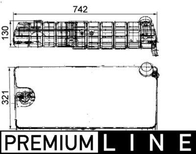Expansionskärl - Expansionsbehållare, kylmedel MAHLE CRT 41 000P