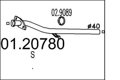 Avgasrör - Avgasrör MTS 01.20780