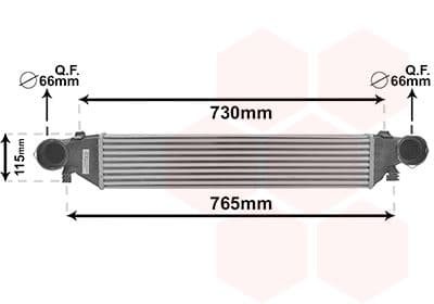 Intercooler - Laddluftkylare VAN WEZEL 30004297