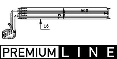 Oljekylare, styrsystem - Oljekylare, styrning MAHLE CLC 50 000P