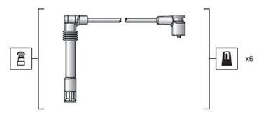 Tändkabel - Tändkabelsats MAGNETI MARELLI 941318111162