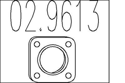 Packning, avgassystem - Packning, avgasrör MTS 02.9613