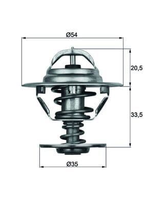 Termostat - Termostat, kylmedel MAHLE TX 8 88D