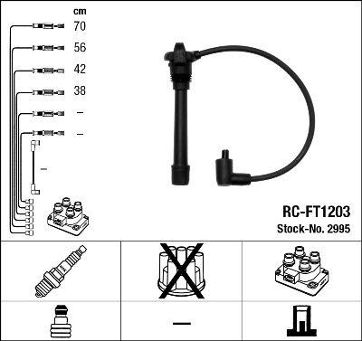 Tändkabel - Tändkabelsats NGK 2995