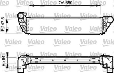 Intercooler - Laddluftkylare VALEO 817828