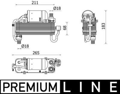 Kondensor - Kondensor, klimatanläggning MAHLE AC 960 000P