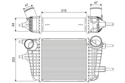 Intercooler - Laddluftkylare VALEO 822913