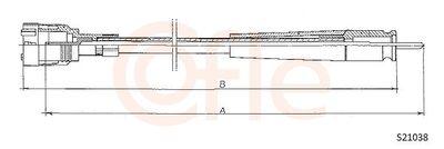 Hastighetsmätarvajer - Hastighetsmätaraxel COFLE 92.S21038