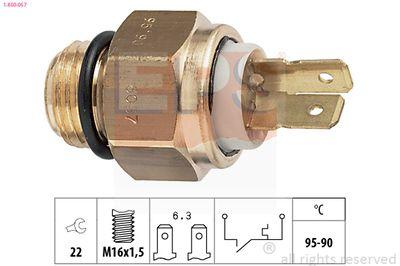 Temperaturfläkt, kylarradiatorfläkt - Termokontakt, kylarfläkt EPS 1.850.057