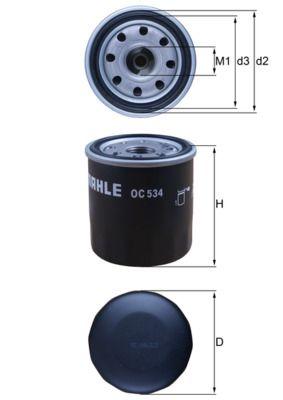 Oljefilter - Oljefilter KNECHT OC 534