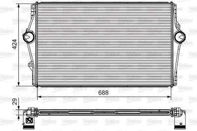 Intercooler - Laddluftkylare VALEO 818283