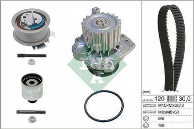 Vattenpump + kamremssats - Vattenpump + kuggremssats INA 530 0201 33