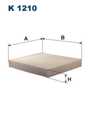 Pollenfilter - Filter, kupéventilation FILTRON K 1210