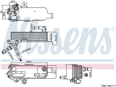 Automatväxellåds oljekylare - Oljekylare, automatisk transmission NISSENS 91298