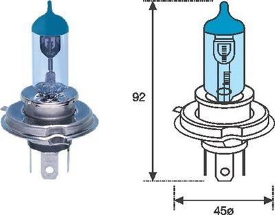 Sökarlampa - Glödlampa, fjärrstrålkastare MAGNETI MARELLI 002602100000