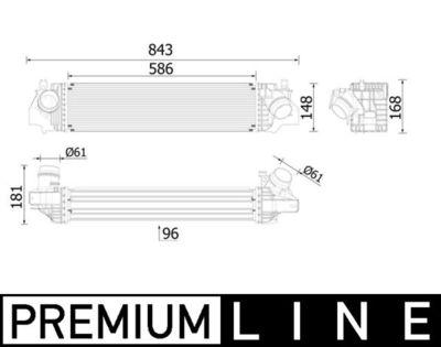 Intercooler - Laddluftkylare MAHLE CI 617 000P