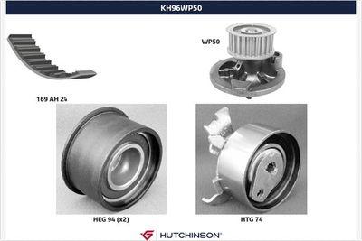 Vattenpump + kamremssats - Vattenpump + kuggremssats HUTCHINSON KH 96WP50