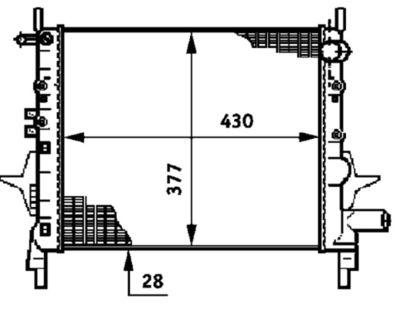 Kylare - Kylare, motorkylning MAHLE CR 614 000P