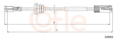 Hastighetsmätarvajer - Hastighetsmätaraxel COFLE 92.S20003