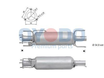 Dieselpartikelfilter - Sot-/partikelfilter, avgassystem OYODO 20N0046-OYO