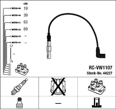 Tändkabel - Tändkabelsats NGK 44227