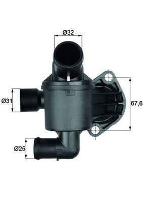 Termostat - Termostat, kylmedel MAHLE TI 35 87