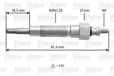 Glödstift - Glödstift VALEO 345126